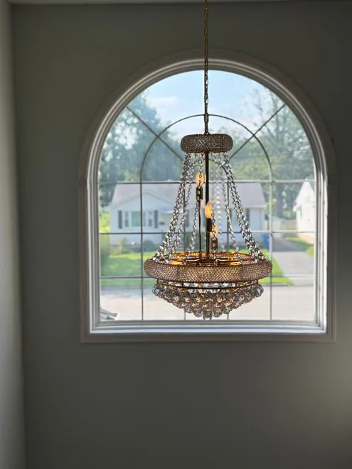 Interior lighting portfolio — Stairway chandelier