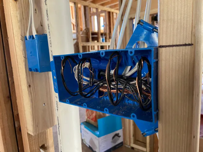 Panels & wiring portfolio — Multi-gang box