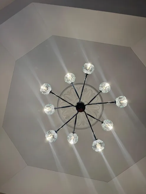Interior lighting portfolio — Multi-globe statement fixture