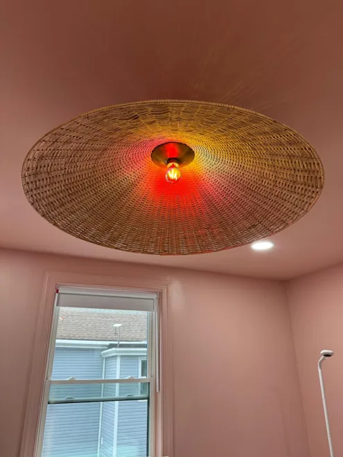 Interior lighting portfolio — Woven ceiling fixture